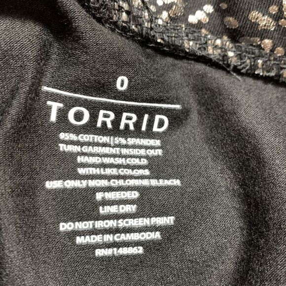 Torrid Pull On Casual Metallic Pant Size 12/Large - Picture 4 of 4